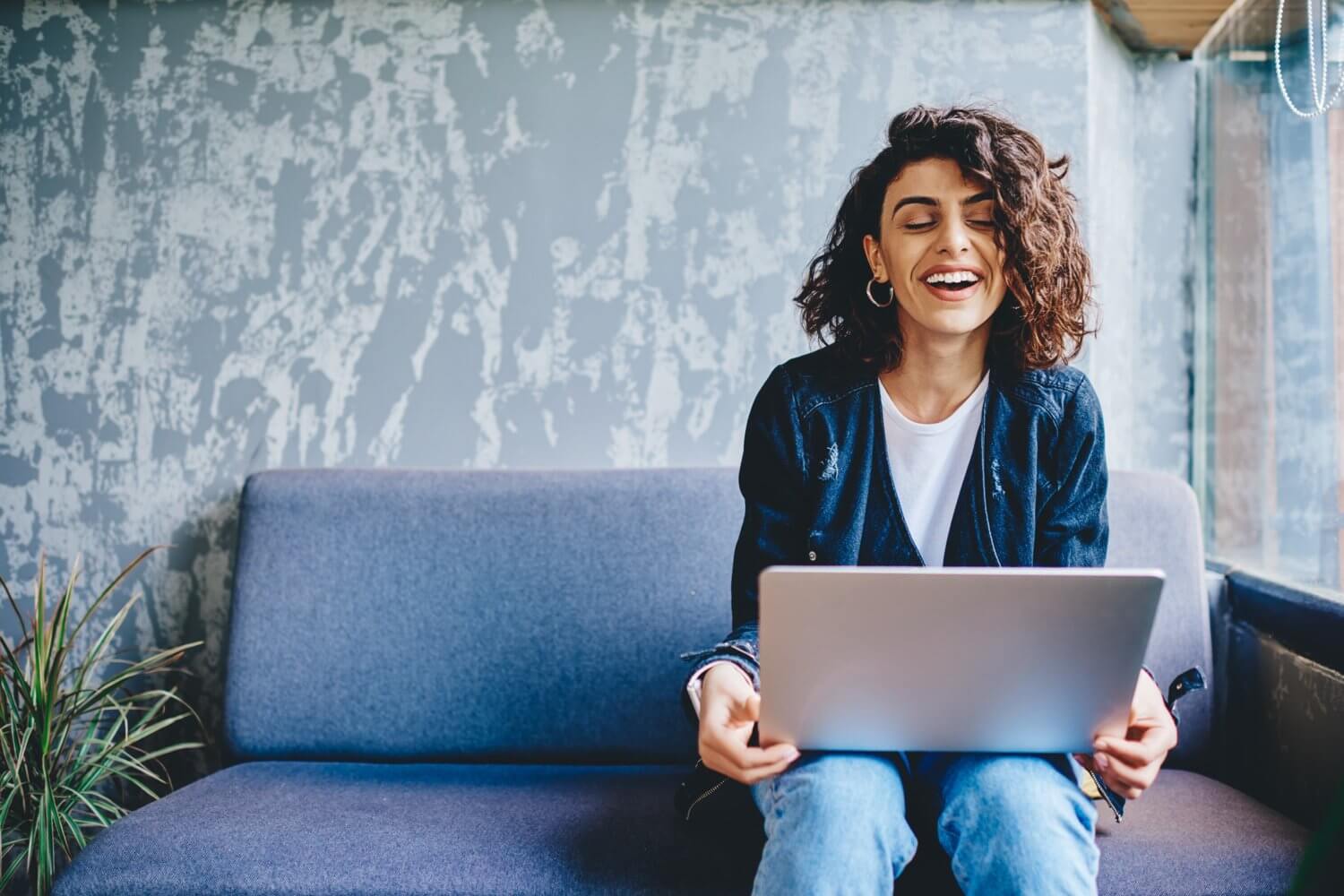 freelancer working on laptop