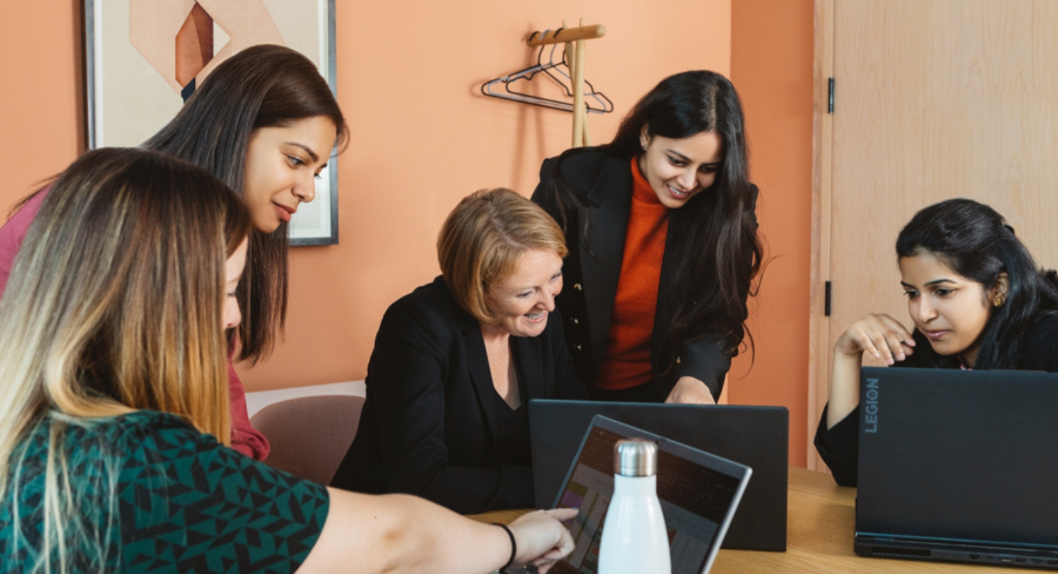 Project Global and payroll team coworking