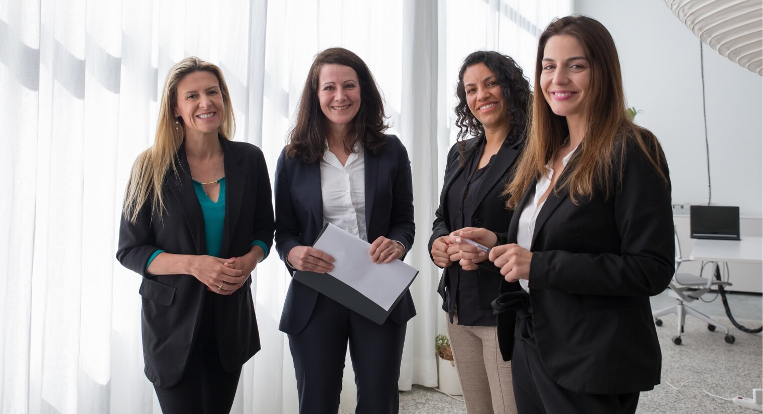 women recruit payroll gender equal team