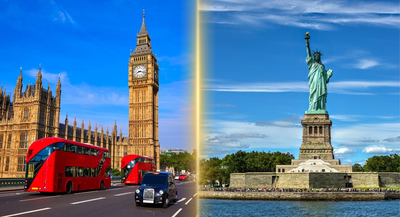 Big Ben and The Statue of Liberty